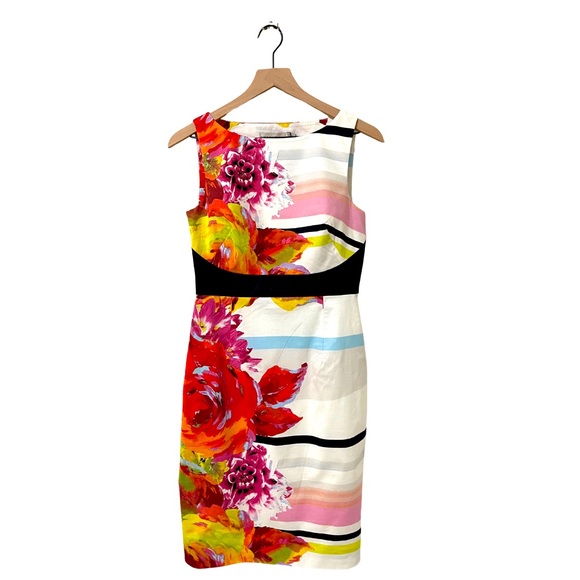 Karen Millen Multi-Color Floral Mesh Back Shift Dress Size 8,All Products : American Fashion Style Bags On Sale